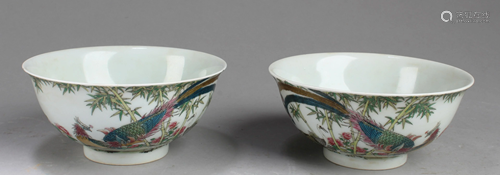 A Pair of Chinese Porcelain Bowls