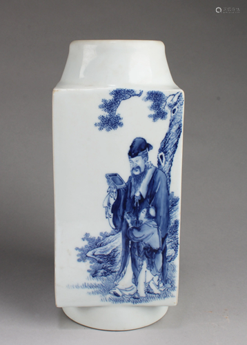 Chinese Blue & White Porcelain Vase