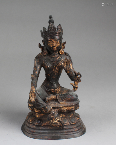 Chinese Bronze Bodhisattva Statue