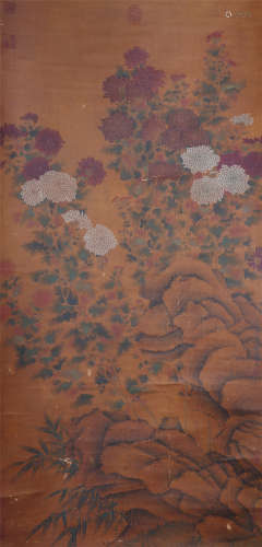 CHINESE PAINTING OF FLOWER BLOSSOMMING