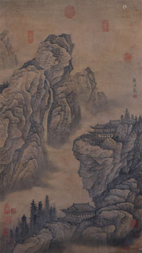 CHINESE PAINTING OF MOUNTAIN VIEWS BY DAI JIN