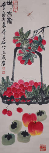 CHINESE INK AND COLOR PAINTING OF QI BAISHI