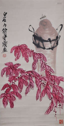 CHINESE INK AND COLOR PAINTING OF QI BAISHI