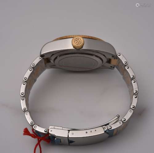 帝舵碧湾系列黄金钢链带机械腕表