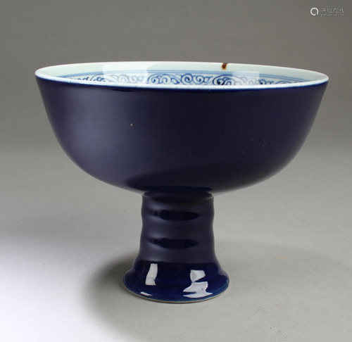 Chinese Porcelain Stem Bowl