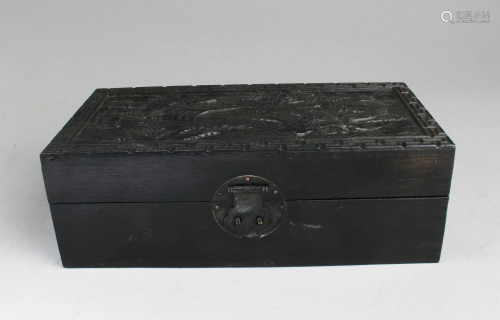 Chinese Rectangular Shaped Hardwood Box