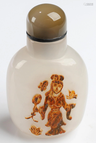 Chinese Agate Snuff Bottle