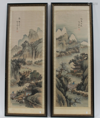A Pair of Framed Painting