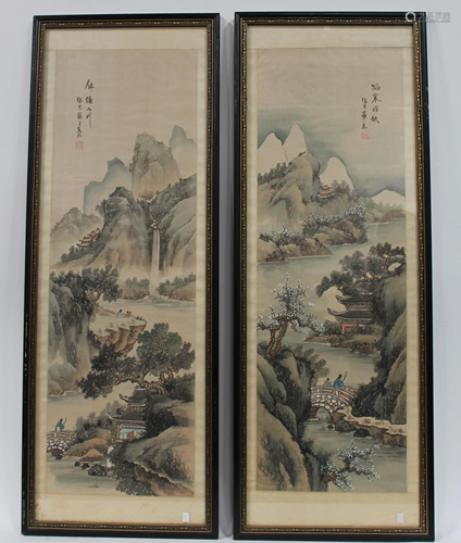 A Pair of Framed Painting