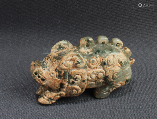 Chinese Jade Mythical Beasr Figurine