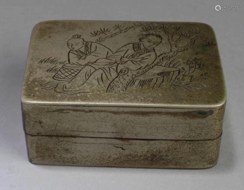 Chinese Bronze Ink Box