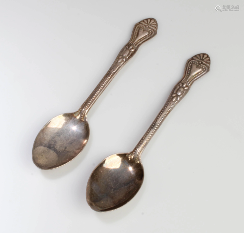 Antique collection set of Two Silver Spoons