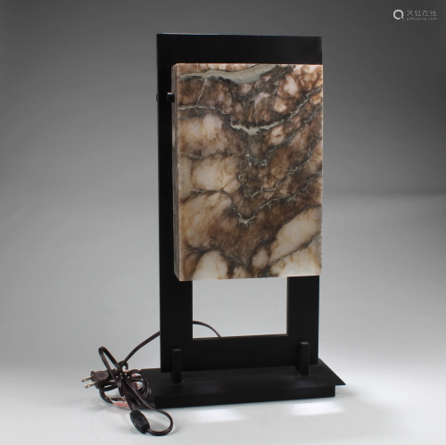 A Stone Table Lamp
