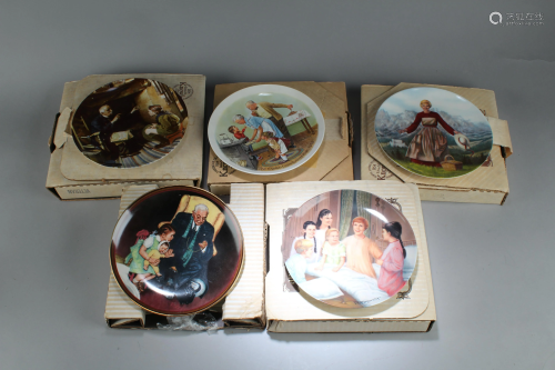 A Group of Five Knowles Porcelain Collecti…