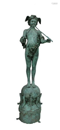 A Bronze Standing Statue