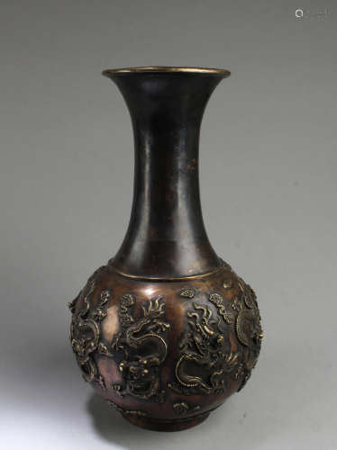 An Old Bronze Vase
