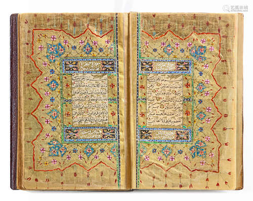 AN OTTOMAN QURAN SIGNED AL-HAJJ 'ABD AL-GHANI AL-WAHBI, DATED 1263 AH/1846-47 AD