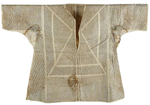 A VERY RARE OTTOMAN TALISMANIC SHIRT, LATE 17TH-EARLY 18TH CENTURY