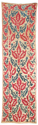 A SILK EMBROIDERY, OTTOMAN, POSSIBLY GREECE, 17TH CENTURY