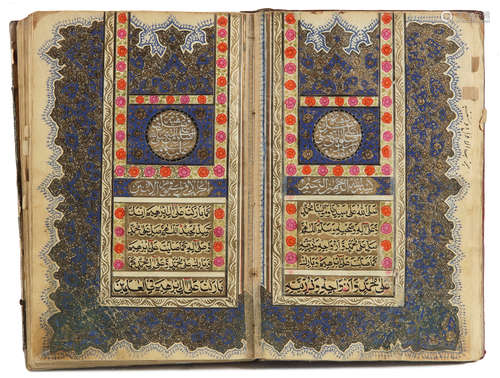 AN ILLUMINATED COLLECTION OF PRAYERS, INCLUDING DALA’IL AL-KHAYRAT, KASHMIR, DATED 1301 AH/1884 AD