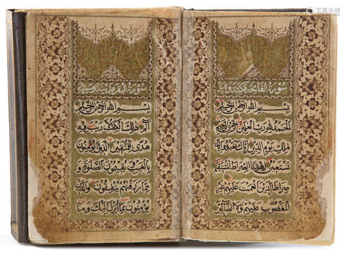 AN OTTOMAN QURAN COPIED BY YAQUT RAQM'KHAN MUHAMMAD AL-SHAMI, TURKEY, DATED 1163 AH/1750 AD