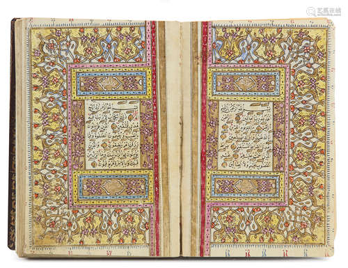 AN OTTOMAN QURAN BY OMAR AL-SHAWQI, STUDENT OF ISMAEL SHAWQI, TURKEY, DATED 1225 AH/1810 AD