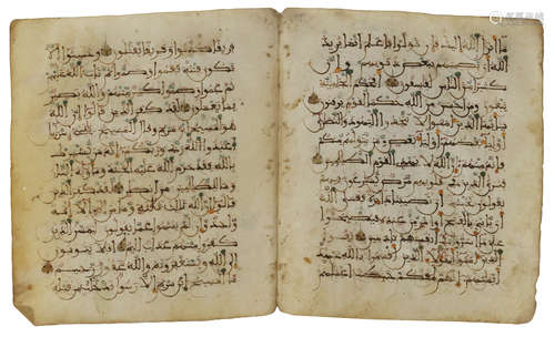 A MAGHRIBI QURAN SECTION SURAH AL- MA’IDAH COMPLETE, MOROCCO OR ANDALUSIA, 13TH-14TH CENTURY