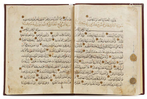 A MAMLUK QURAN JUZ, PROBABLY EGYPT, 14TH-15TH CENTURY