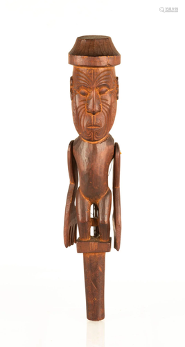 Maori Carved Wooden Puppet