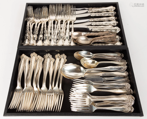 Group Sterling Silver Flatware