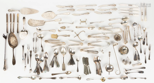 Group of Silver, Silver Plate Flatware and …