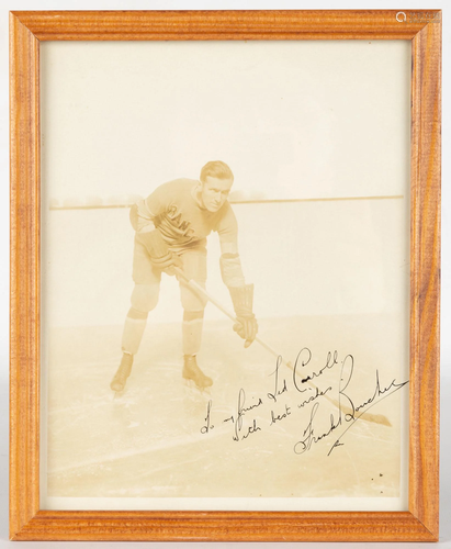 Photograph of Professional Hockey Player…