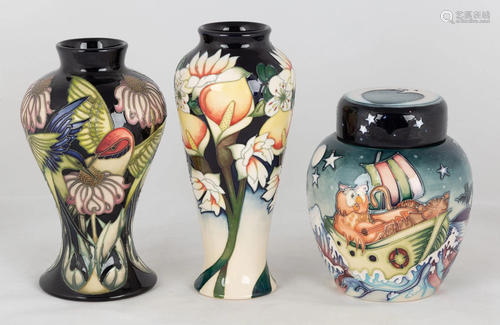 Three Pieces of Contemporary Moorcroft