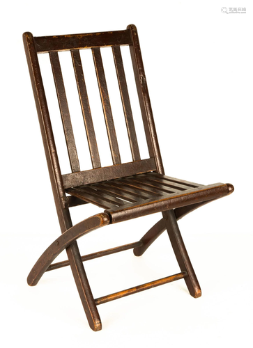 Child's Wooden Folding Chair