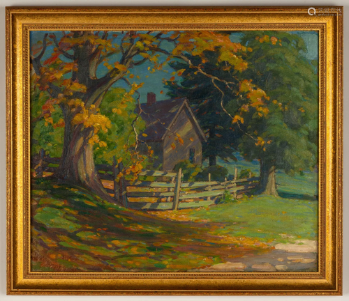 Attributed to John J. Inglis, Fall Landscape with