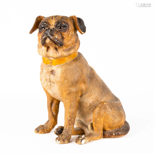 Terracotta Pug Dog