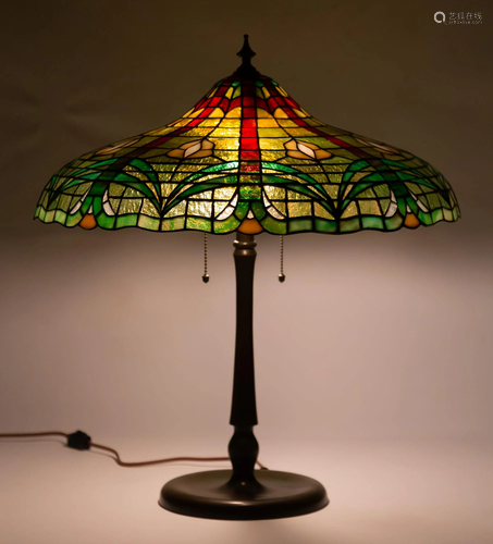 Gorham Leaded Glass Lamp