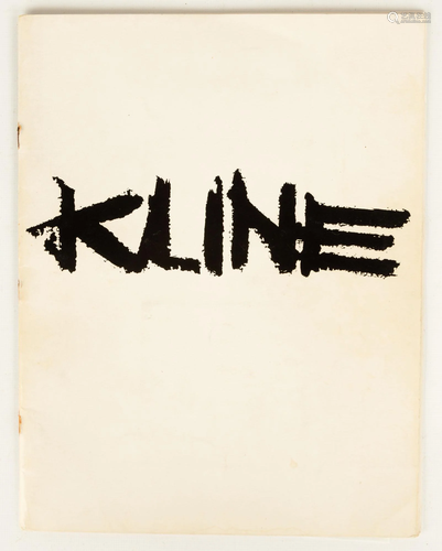 Franz Kline Signed Exhibition Catalogue, Sidn…