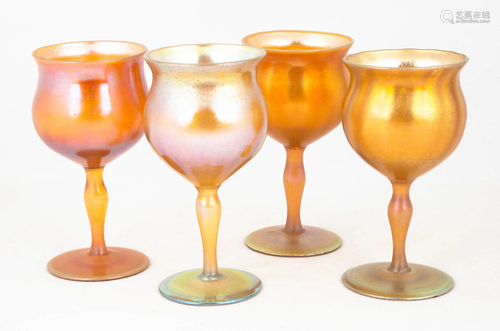 Four Kew Blas Goblets