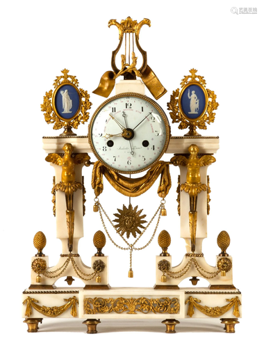 A Louis XVI Ormolu Mantel Clock By Imbert L'i…