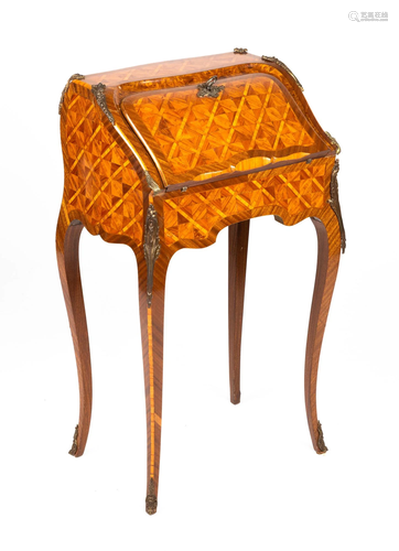 French Marquetry Bombee Boudier Desk