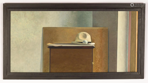 David Tindle (British, b. 1932) Hat & Eggs, Long…