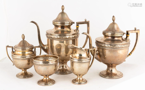 Frank W. Whiting Sterling Tea and Coffee Set