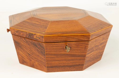 Rosewood Inlaid Sewing Box