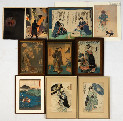 Group of Japanese Woodblock Prints