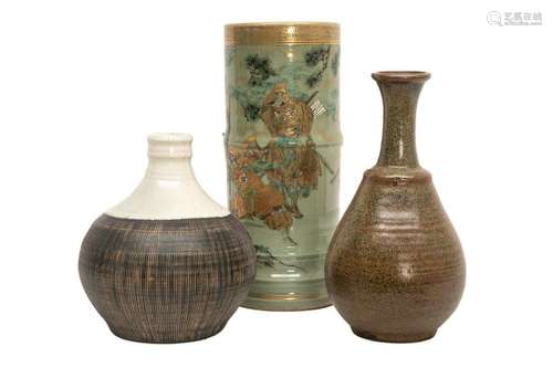 SET OF THREE (3) VASES \nJapan, Showa Period \nHe un…