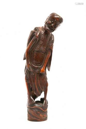 BAMBOO CARVED IN THE IMITATION OF AN ASCETE \nChina…