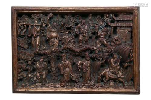 CARVED WOODEN FURNITURE ELEMENT \nSouth China or Vi…