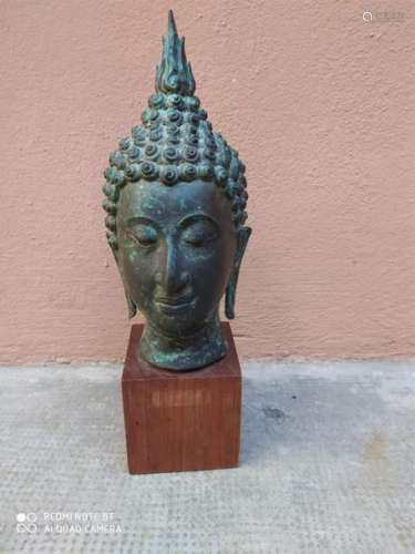 BUDDHA HEAD COPPER ALLOY \nThailand \nH: 30,5 cm \n \n…