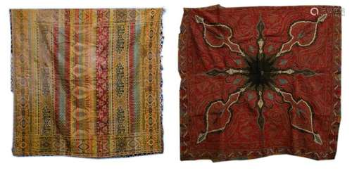 LOT OF TWO (2) TEXTILES \n19th and 20th century \nHe…